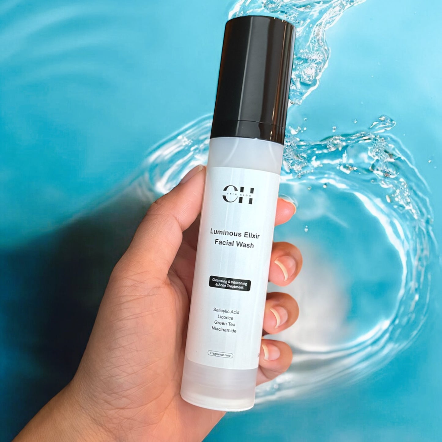 CH Skin Glow Luminous Elixir Facial Wash – BHA, Vit.C, Hyaluronic,Green tea extract and Licorice Root.