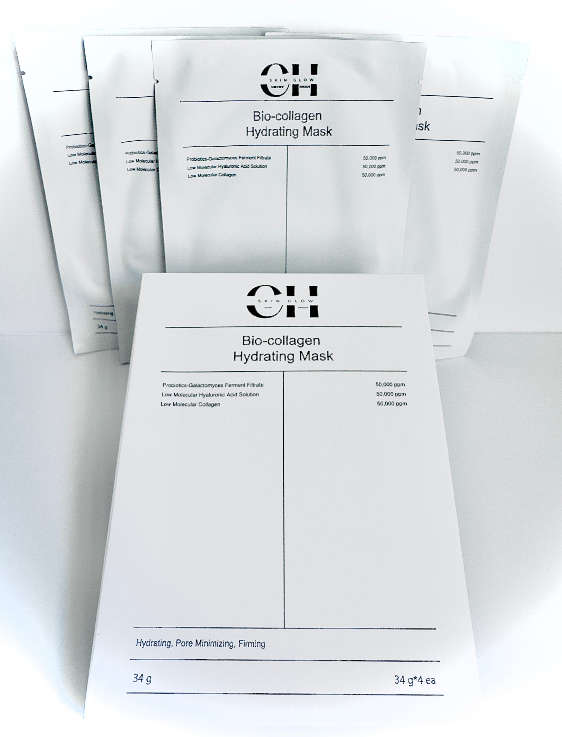  Glow Bio-Collagen Mask Hydrating Mask, Hydrating Mask and Pore Minimizing and Firming
