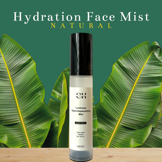 Luminous Hydra-Replenishing Mist- Prebiotic, Tea Tree Oil, Jojoba Oil, Aloe Vera,Rose + Chamomile Water